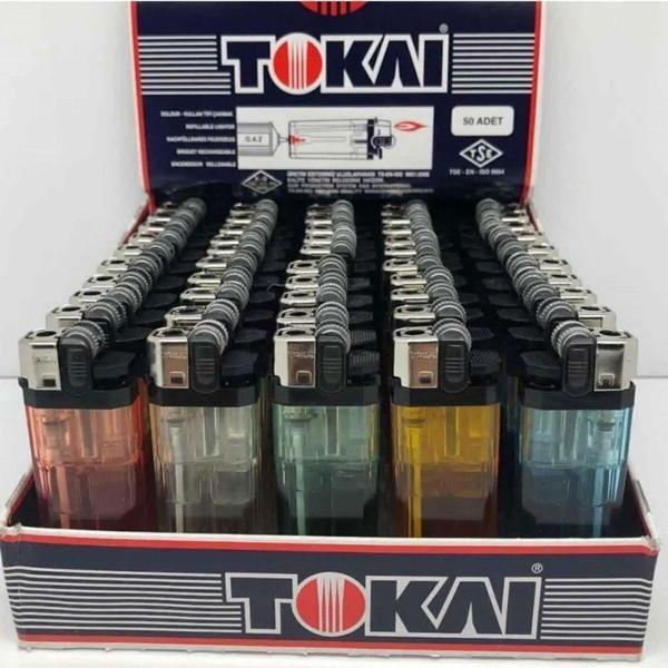 Tokai Orjinal Çakmak Taşlı Doldur Kullan 50 Adet - Image 1