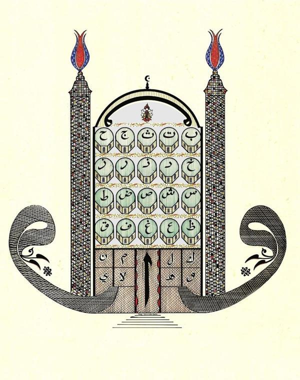 Yazı Yolcusu Bursa Ulu Cami 70x100 Sertifikalı Hat Kaligrafi - Image 1