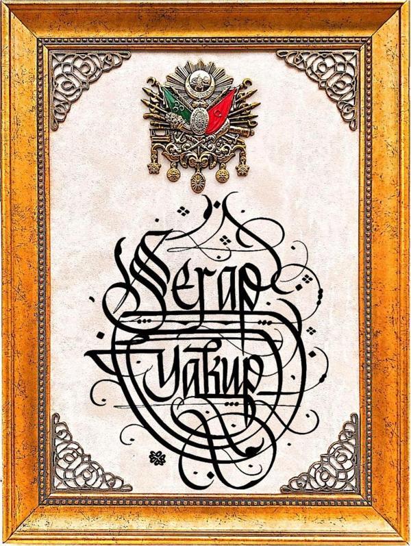 Yazı Yolcusu Osmanlı Tablo 30x41 - Image 1