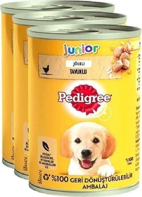 Pedigree Tavuklu Yavru Köpek Konserve Yaş Mama 400 Gr 12 Adet - Image 1