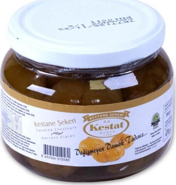 Kestat Bütün Kestane Şekeri Cam Kavanoz 500 Gram - Image 1