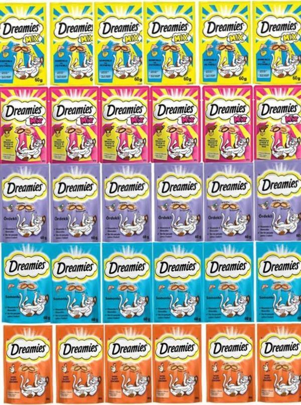 Dreamies Karışık Kedi Ödül Maması 60 Gr x 30 Adet - Image 1