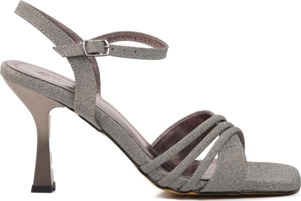 Ayakmod 655307 Platin Kadın Topuklu Ayakkabı - Image 1