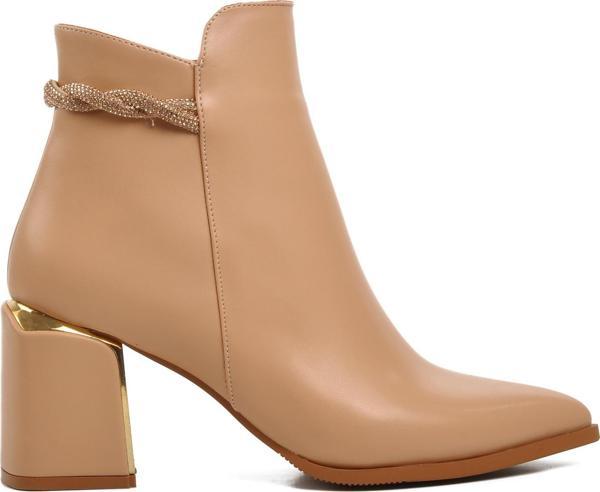 Ayakmod 248029 Nude İçi Polarlı Kadın Topuklu Bot - Image 1