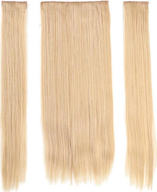  Fiber Sentetik Düz Yarım Ay + 2 Yan Çıt Çıt - Balköpüğü Beyaz Platin Röfleli - Image 1