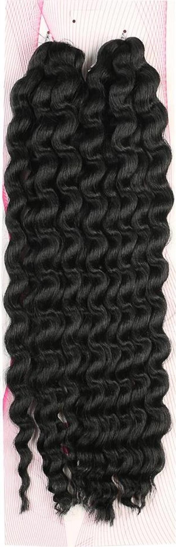  Nice Bulk Afro Su Dalgası Saç - Siyah - Image 1