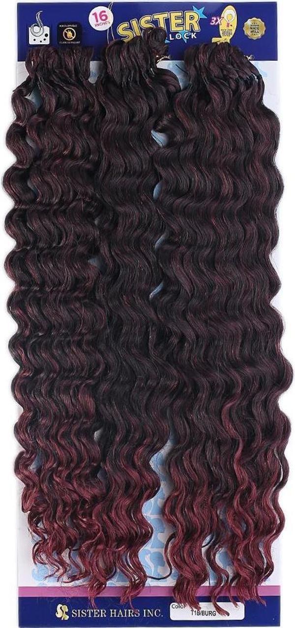  Sister Afro Dalgası Saç-Siyah Kızıl Ombreli 1B/BG - Image 1