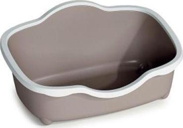 Stefanplast Tres Chic Açık Kedi Tuvaleti Pembe Beyaz - Image 1