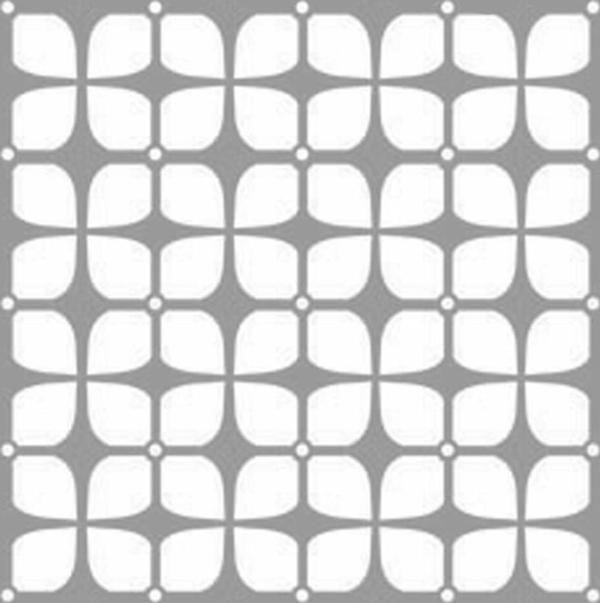 Retro Karo Stencil Boyama şablonu 30x30 cm, Duvar Stencil, Fayans Stencil, Mobilya Stencil - Image 1