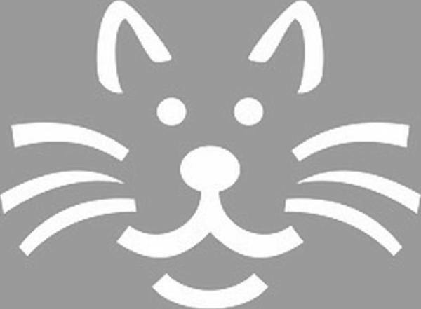 Sevimli Kedi Stencil Boyama şablonu 30x30 cm, Duvar Stencil, Fayans Stencil, Mobilya Stencil - Image 1