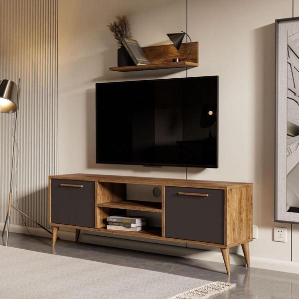 Mezza 1118 Senfoni 138 Cm  Tv Ünitesi Amalfi-Antrasit - Image 1