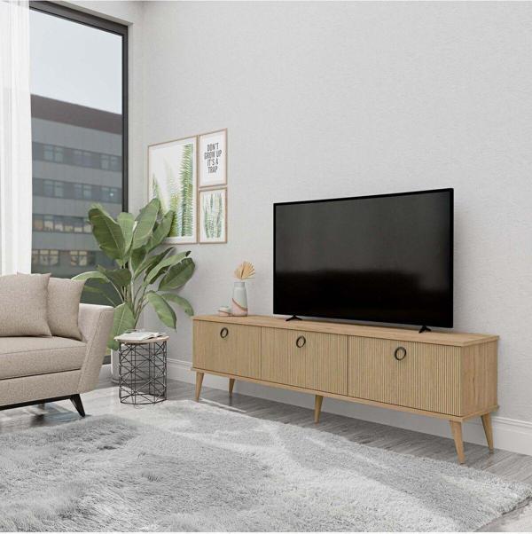 Mezza 1372 Lexus 180 Cm (AHŞAP AYAKLI) Tv Ünitesi Sepet - Yunus - Image 1