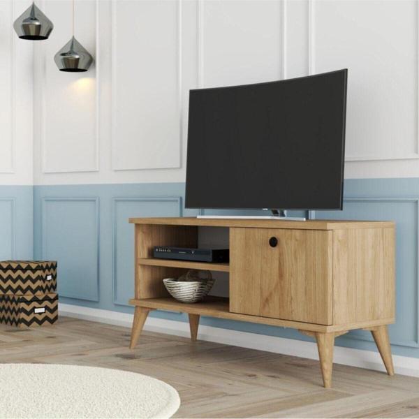 Mezza 1552 Retro Tv Ünitesi 90 Cm Sepet Renk - Image 1