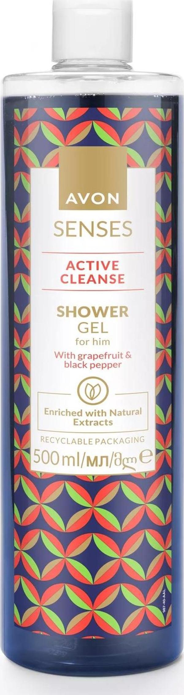 Active Cleanse Greyfurt ve Karabiber Kokulu Erkek Duş Jeli 500 Ml. - Image 1