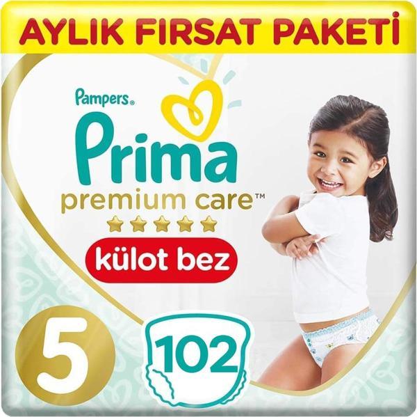 Prima Premium Care Bebek Külot Bezi 5 Beden 34x3 102 Adet - Image 1
