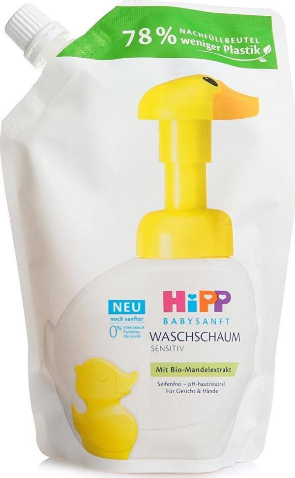HiPP Babysanft Bebek El Yıkama Köpüğü Yedek Poşet 250 ml - Image 1
