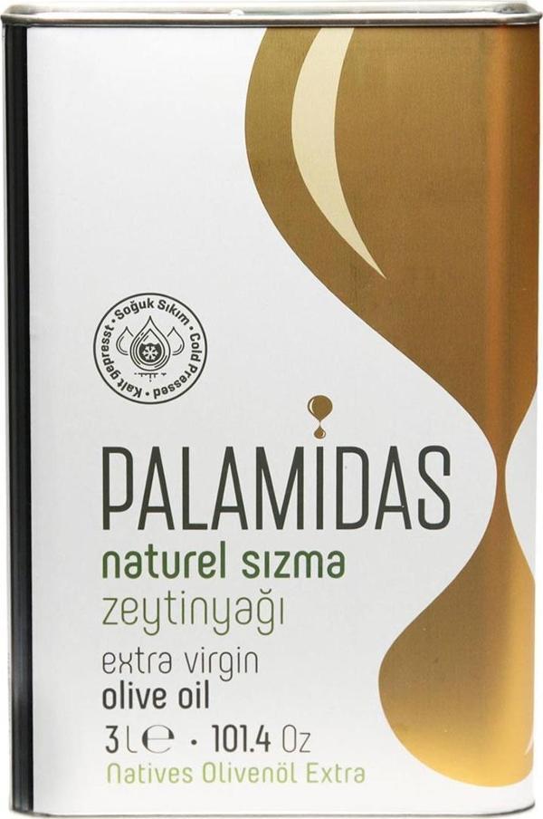 Palamidas 3 Lt Teneke Soğuk Sıkım Natürel Sızma Zeytinyağı - Image 1