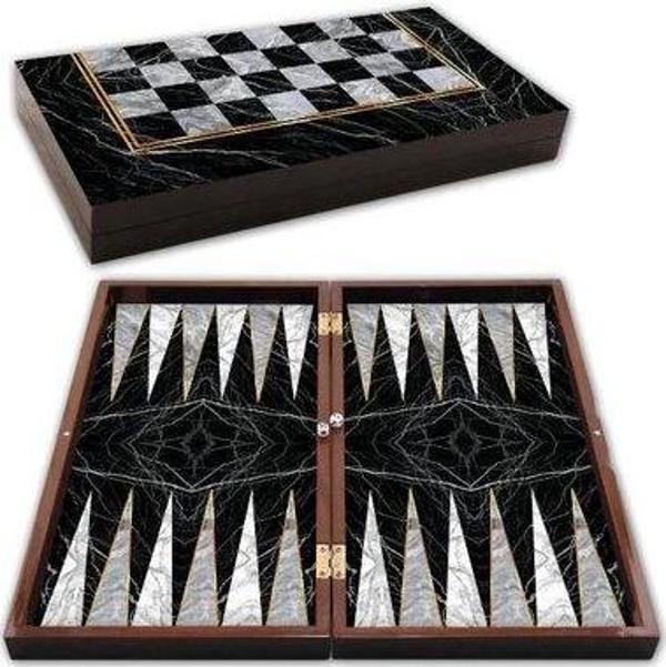 Star Cafe Tavla Siyah Mermer - Image 1