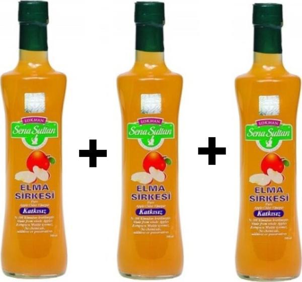 Lokman Sena Sultan Katkısız Elma Sirkesi 500 G 3Ad - Image 1