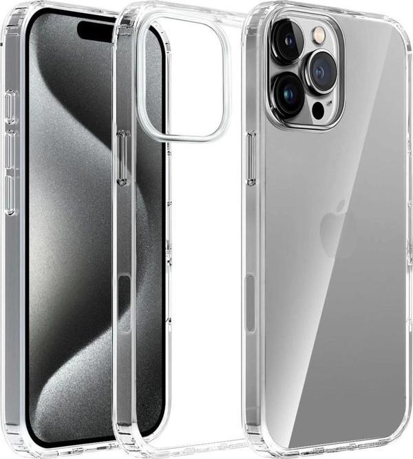 İphone 16 Pro Max Kılıf Süper Şeffaf Silikon Kapak - Image 1