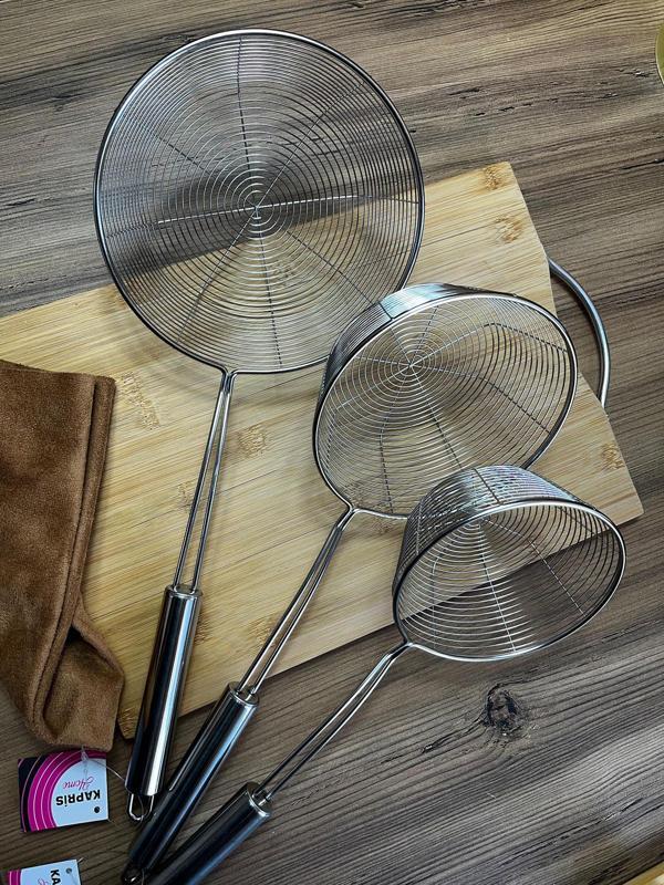 Kapris 3 Lü Kızartma Süzgeç Seti SET4 - Image 1