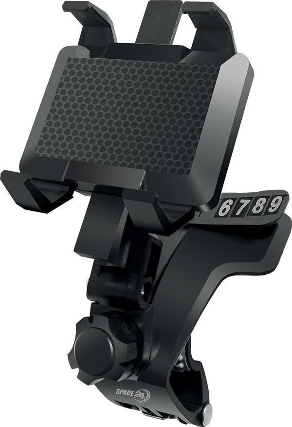 Space24 SP117 Numaratörlü 360 Derece Dönebilen Başlık Araç İçi Telefon Tutucu Siyah - Image 1