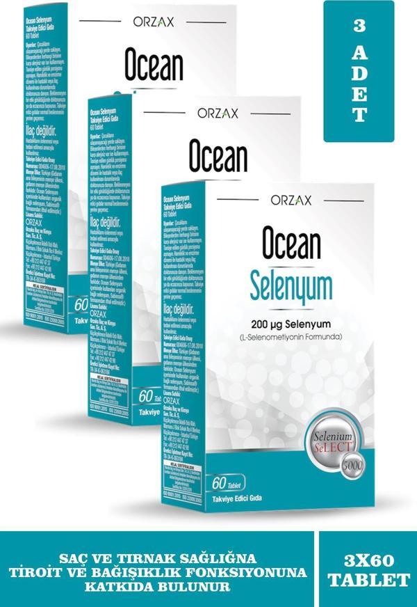 Ocean Selenyum 200 mcg 60 Tablet 3 Adet - Image 1