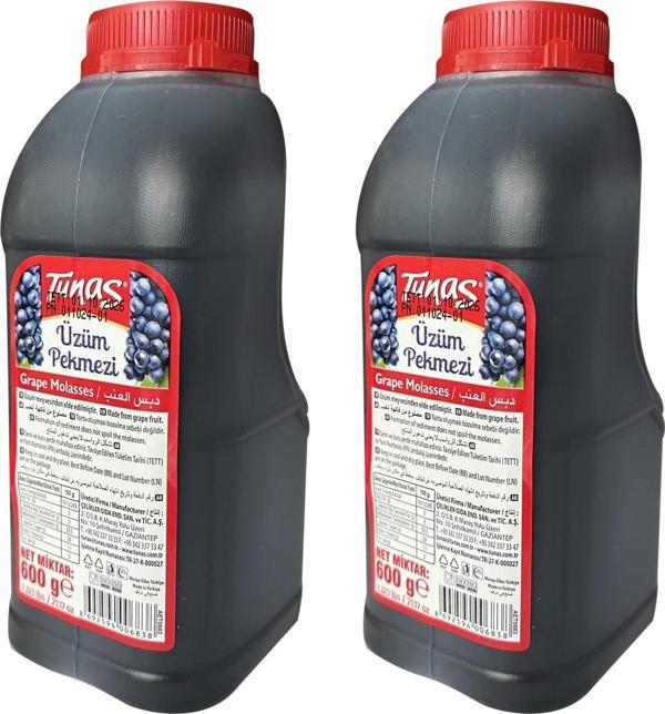Tunas Üzüm Pekmezi 600 Gr Plastik x 2 Adet (1200 gr) - Image 1