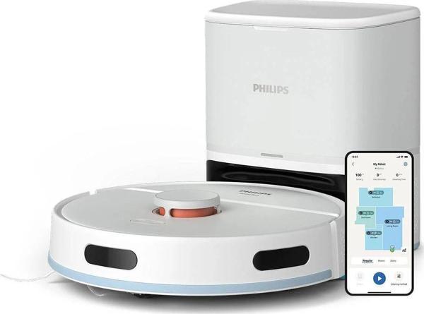 Philips XU2100/20 Homerun 2100 Serisi Aqua İstasyonlu Beyaz Robot Süpürge - Image 1