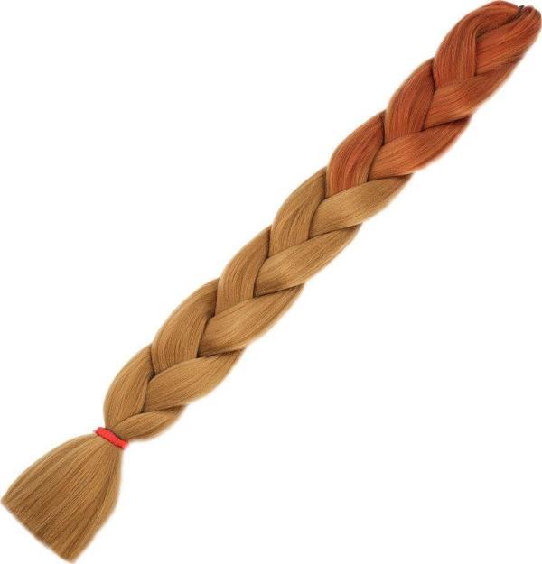  Afrika Örgülük Sentetik Ombreli Saç 100 Gr. - Bakır / Karamel - Image 1