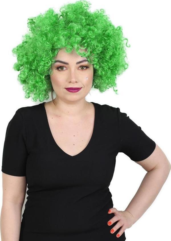  Animasyon Parti Ve Palyaço Peruğu - Açık Yeşil - Image 1
