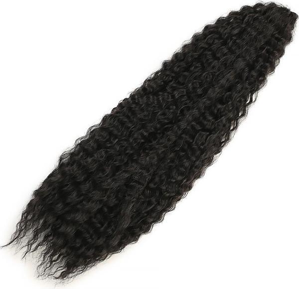  Brazilian Afro Dalgası Saç - Siyah - Image 1