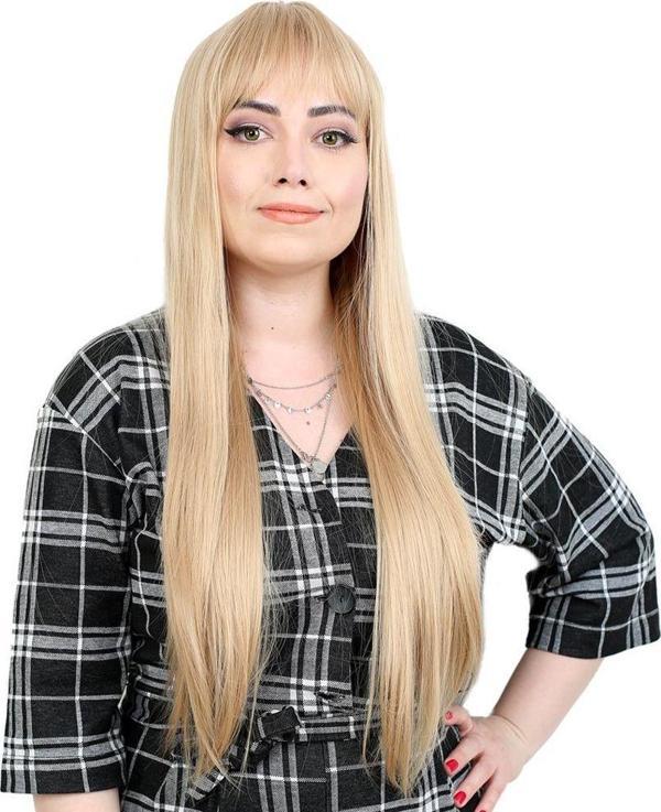  Fiber Sentetik Uzun Düz Kahküllü Peruk - Balköpüğü - Image 1