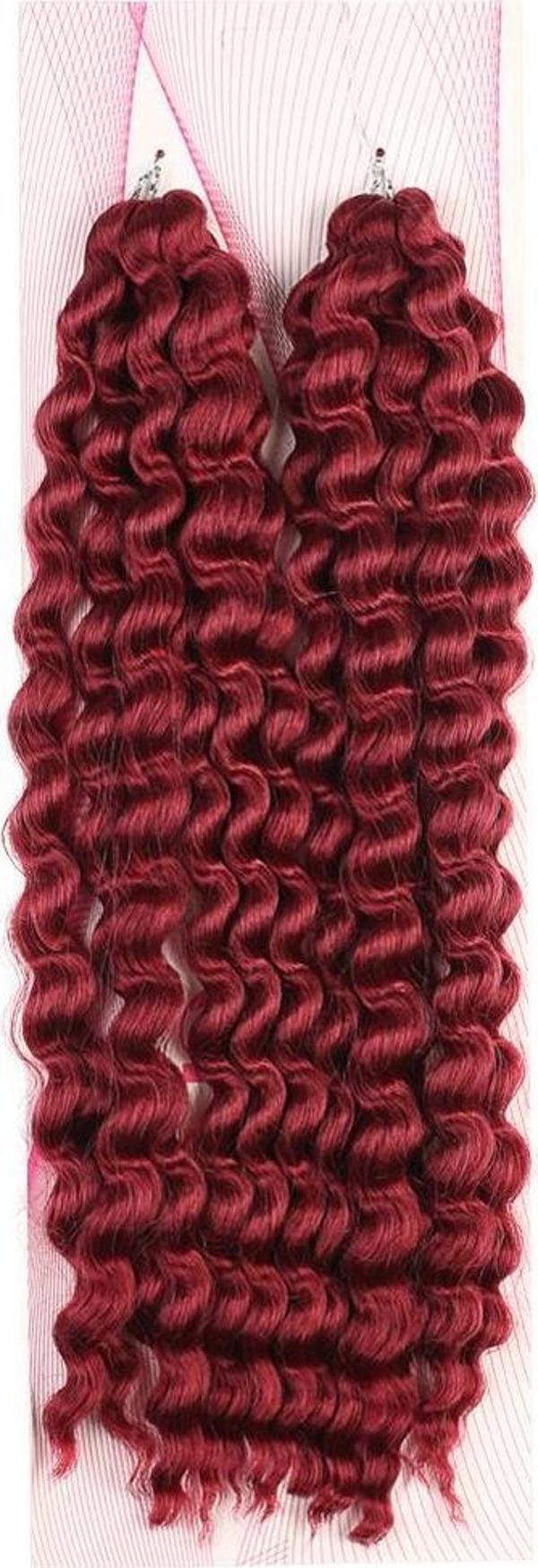  Nice Bulk Afro Su Dalgası Saç - Kızıl - Image 1