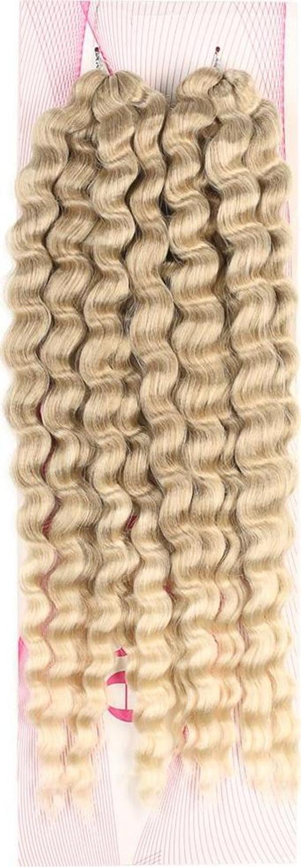  Nice Bulk Afro Su Dalgası Saç - Küllü Balköpüğü / Platin Ombreli - Image 1