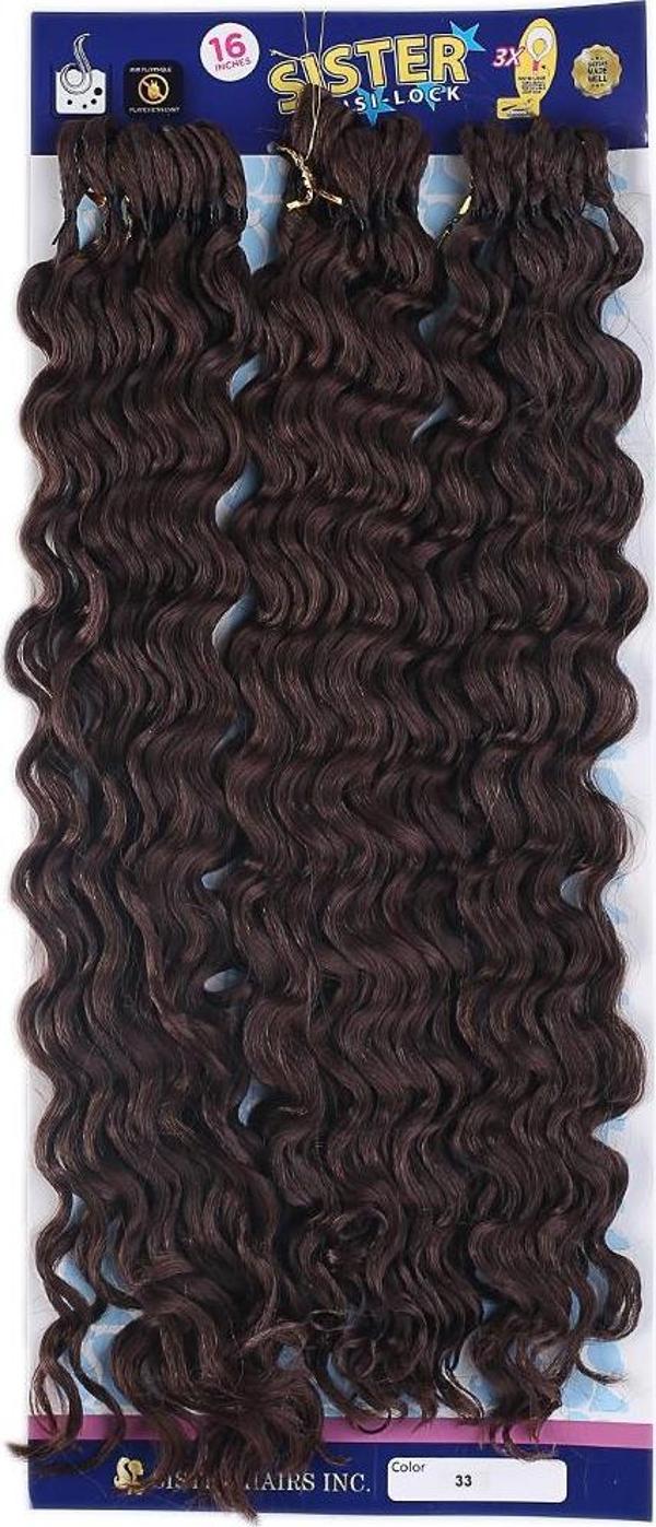  Sister Afro Dalgası Saç - Koyu Kahve 33 - Image 1