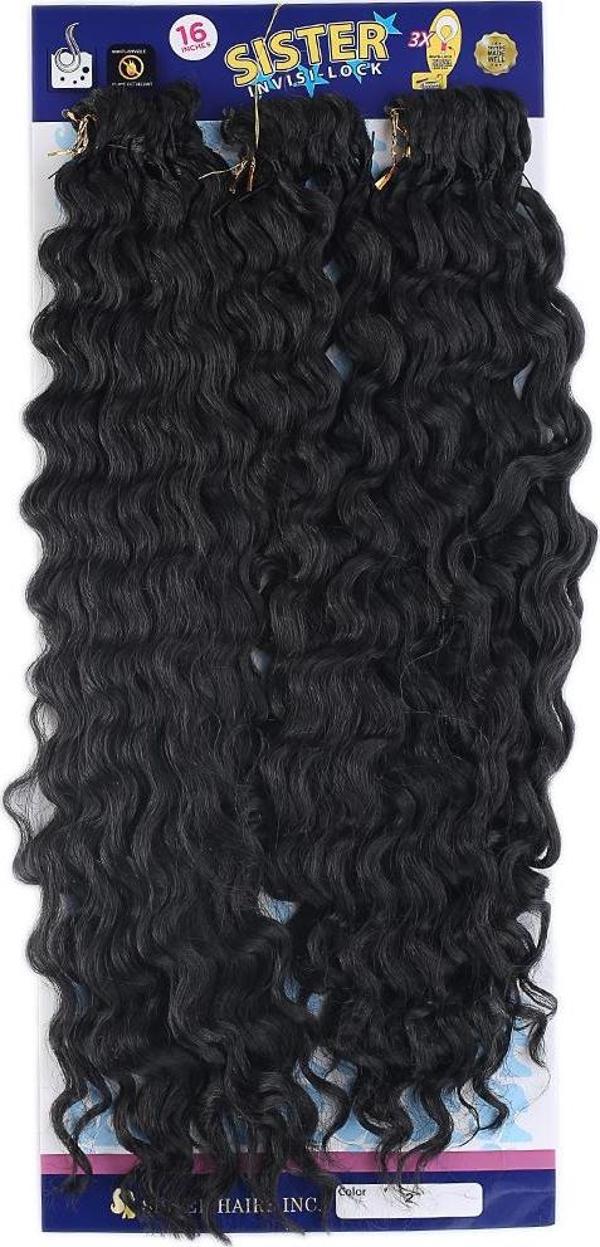  Sister Afro Dalgası Saç-Koyu Kestane 2 - Image 1
