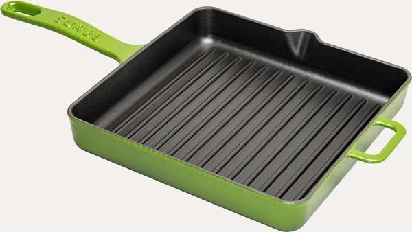 Degrade Koyu Yeşil Kare Izgara Tava 30 Cm. - Image 1