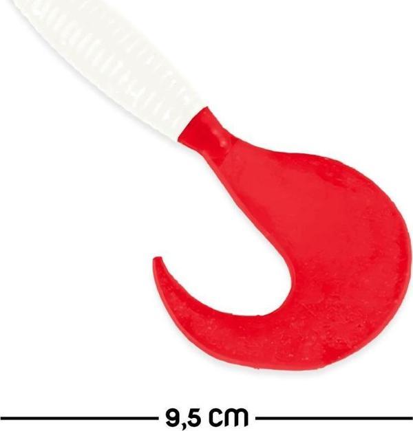 Savage Yumy 9.5 cm Kırmızı-Beyaz Silikon Kurt (460-O-18095) - Image 1