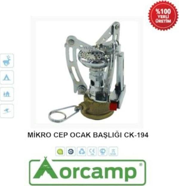 Orcamp Orgaz Ck-194 Kılıflı Çakmaklı Mikro Kamp Cep Ocak Başlığı - Image 1