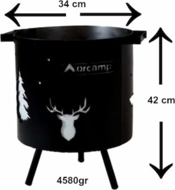 Orcamp Orgaz Doğa Orman Ateş Kamp Şöminesi Ds-340 - Image 1