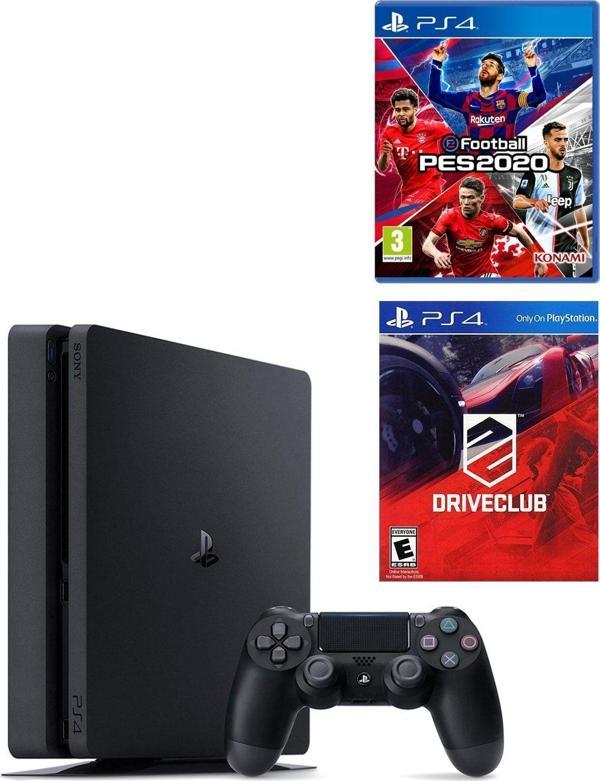 Sony Playstation 4 Slim 500 Gb + Ps4 Pes 2020 + Ps4 Driveclub - Image 1