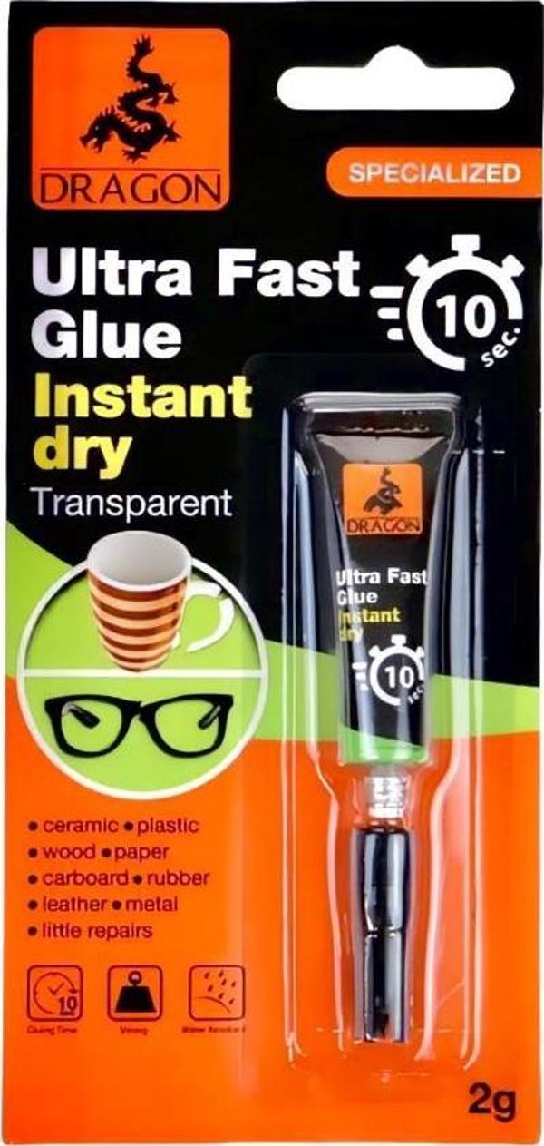 Dragon Ultra Fast Glue Instant Dry Yapıştırıcı 2 gr - Image 1