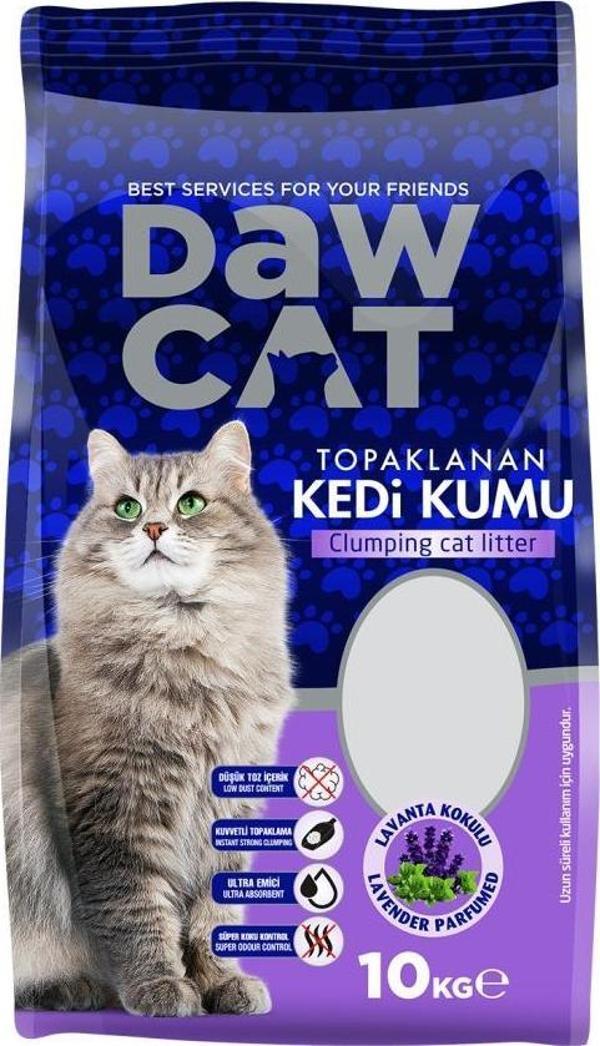 Dawcat Bentonit Kedi Kumu Lavanta Kokulu 10 Lt - Image 1