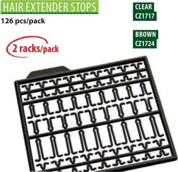 CZ 1717 Hair Extender Stops Clear (126Pcs) - Image 1