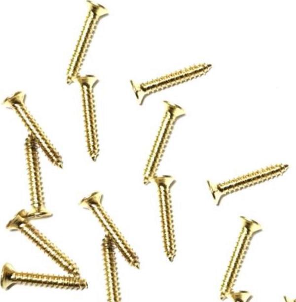 100 Adet 13 mm Mini Hobi Vidası  Sarı - Image 1