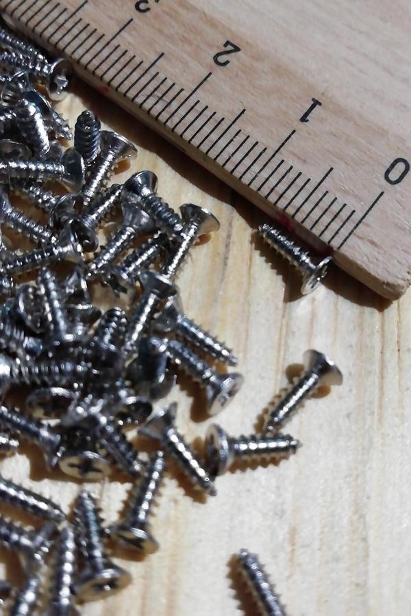 7,5 mm Mini Hobi Vidası Nikel 1000 Adet - Image 1