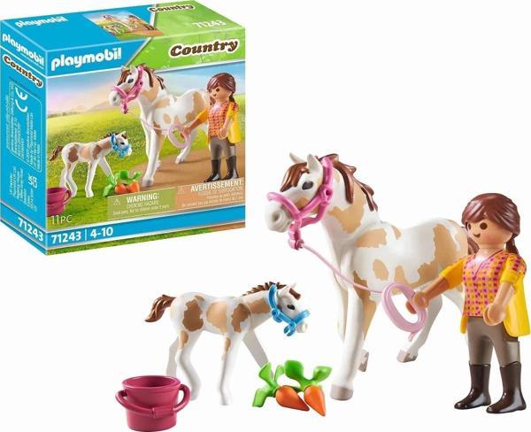 Playmobil 71243 Country Tay ile At, midilli çiftliği, at oyuncakları, eğlenceli, yaratıcı rol yapma, - Image 1