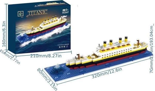 Titanic 3D Lego BULDING BLOCKS 609 Parça 12+ YAŞ Puzzle Tekne Gemi Hediye - Image 1