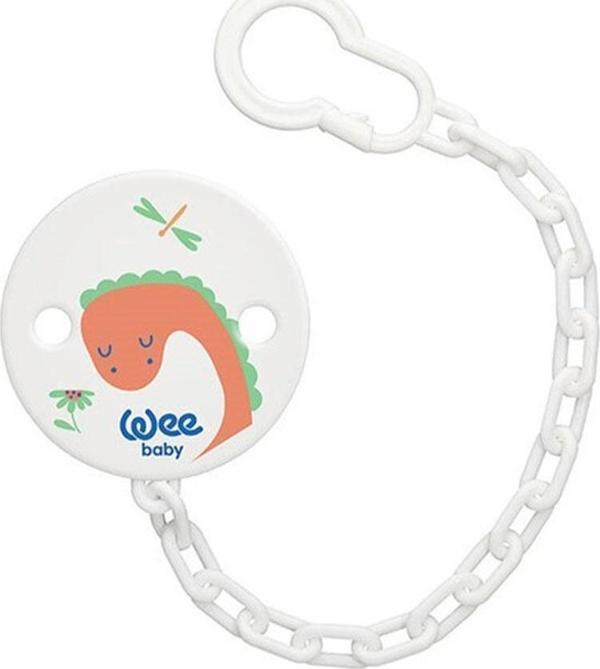 Wee Baby Desenli Emzik Askısı 901 turuncu dinazor - Image 1